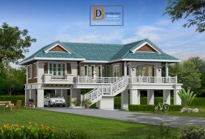 แบบบ้านสวย แบบบ้านหรู ออกแบบบ้าน บ้านชั้นเดียว